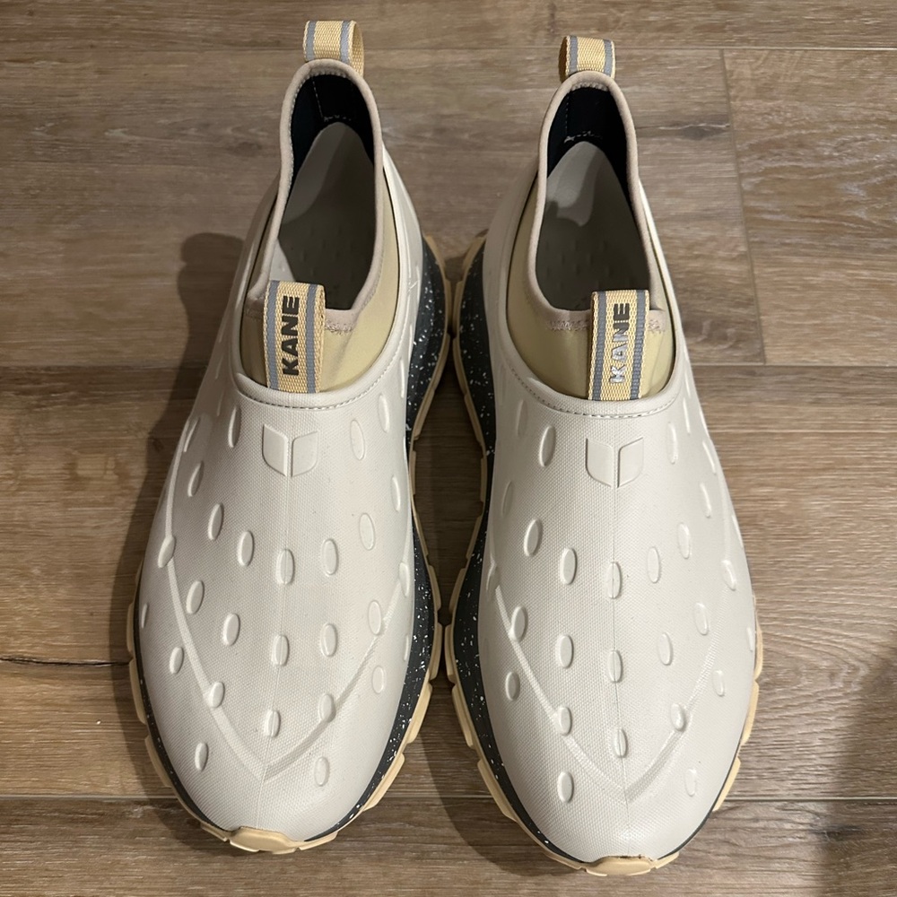 Men's Cream Slip-On Sneakers
